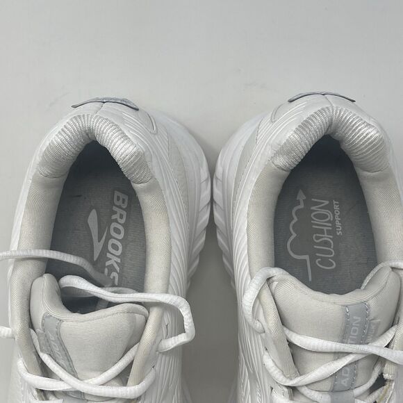 Brooks Addiction Walker 2 Mens 8 4E Extra Wide White Leather Walking Sneakers - Picture 10 of 16